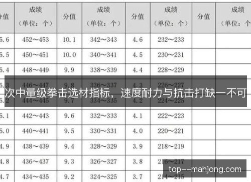 次中量级拳击选材指标,速度耐力与抗击打缺一不可 次中量级拳击选材指标,速度耐力与抗击打缺一不可